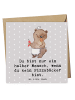 Mr. & Mrs. Panda Klappkarte Pizzabäcker Herz mit Spruch in Grau Pastell