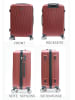 Cheffinger Koffer 3-Teilig ABS-06 in Rot