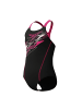 Speedo Medley Logo Badeanzug Mädchen in schwarz