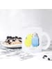 Mr. & Mrs. Panda Teetasse Wellensittich Liebe ohne Spruch in Transparent