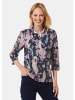 GOLDNER Pikee-Druckpoloshirt in marine / gemustert