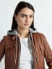 Mustang Lederjacke in cognac