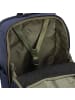 Piquadro Overnight computer backpack in recycled fabric in blue