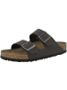 Birkenstock Sandale Arizona Birko-Flor Nubuk normal in dunkelgrau