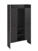 ebuy24 Kleiderschrank Bueno Schwarzgrau 105 x 37 cm