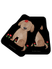 Mr. & Mrs. Panda Auto Teppich Hund Dame ohne Spruch in Schwarz