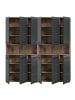 ebuy24 Badmöbelset Ice (2-teilig) Schwarz 180 x 30 cm