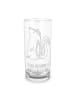 Mr. & Mrs. Panda Blümchentailglas Stinktier Sitzen mit Spruch in Transparent