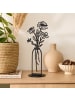 UNUS Deko Aufsteller aus Metall Blumenvase 35 cm in Schwarz