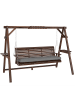 Outsunny Hollywoodschaukel in Verkohlt 243L x 134B x 170H cm