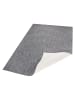 NORTHRUGS In- & Outdoor Wendeteppich Uni Miami Grau Creme