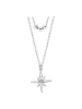LOTUS silver Anhänger Silber 925 Sterling Silber Zirkonia Stern Halsketten