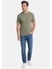 Redmond T-Shirt Basic in Grün / schwarz