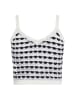 ebeeza Damen Stricktop in SCHWARZ MEHRFARBIG