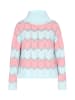 IZIA Damen Pullover in Türkis Mehrfarbig