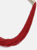 IZIA Halskette in Rot Mehrfarbig
