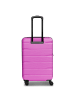 Franky Munich 4.0 4-Rollen Trolley M 66 cm mit Dehnfalte in pink dull