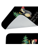 Mr. & Mrs. Panda Badteppich Pinguin Weihnachtsbaum mit Spruch in Schwarz