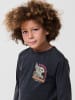 KOROSHI Langärmliges Jungen-T-Shirt in SCHWARZ