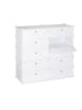 relaxdays Schuhschrank in Weiß - (B)94 x (H)90 x (T)37 cm