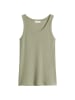 Marc O'Polo Ripp-Tanktop slim in Fresh Sage
