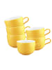 Seltmann Weiden 6er Set Milchkaffeetassen Liberty Pure Colors in 380 ml in Yellow Glow