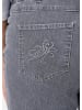 GOLDNER Jeanshose LOUISA Jeans LOUISA mit Stickerei in grau