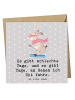 Mr. & Mrs. Panda Deluxe Karte Hase Skifahren mit Spruch in Grau Pastell