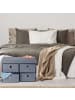 relaxdays Sitzbank in Grau - (B)60 x (H)39 x (T)38 cm