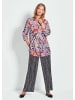 GOLDNER Kurzgröße:  Longbluse Verlängerte Viskosebluse mit Print in bunt / gemustert