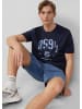 QS T-Shirt in 58D1_tiefblau