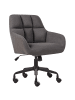 Beliani Bürostuhl PALMDALE in Grau/Schwarz - (W) 58 x (H) 84 x (L) 61 cm