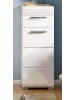 Furn.Design Kommode Badschrank, weiß Hochglanz 30 x 79 cm, Kommode mit viel Stauraum