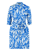 Betty Barclay Hemdblusenkleid mit Knopfleiste in Blau/Weiß