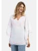 VIRITA Women Poncho in Weiss Pink