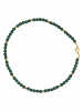 Gemshine Kette ohne Anhänger MALACHIT in gold coloured