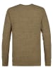 Petrol Industries Melierter Pulover Lincoln in Braun