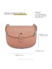 Florence Leder Schultertasche, Umhängetasche Florence Tasche rosa ca. 21cm