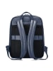 Roncato Alaska Rucksack RFID Schutz Leder 42 cm Laptopfach in navy