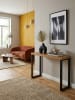 KADIMA DESIGN Konsolentisch Eiche-Dekor / Schwarz 120x39x75,5 cm Design Anrichte