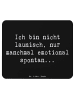 Mr. & Mrs. Panda Maus-Pad Spruch Emotionen ausdrücken mit Spruch in Schwarz