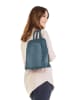 Cluty Rucksack echt Leder in blau