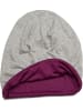 styleBREAKER Wende Beanie Mütze in Grau meliert / Violett