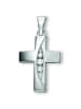 ONE ELEMENT  Zirkonia Kreuz Anhänger aus 925 Silber in silber