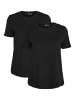 Vero Moda 2er Pack Basic T-Shirt VMPAULA in Schwarz