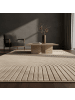 KADIMA DESIGN Outdoor-Teppich ENGADIN Bogenmuster Kurzflor Wohnzimmer Flur in Beige