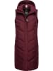 ragwear Steppweste Suminka Vest in Wine Red