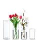 relaxdays 4-tlg. Vasen-Set in Transparent