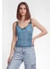 myMo Women Top in blue black