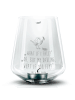 Mr. & Mrs. Panda Glas Windlicht Rotkehlchen Federn mit Spruch in Transparent
